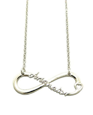 Arianator Silver Tone Infinity Necklace