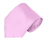 Mens Solid Color Silk Tie