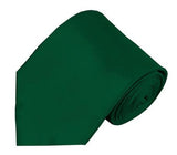 Mens Solid Color Silk Tie
