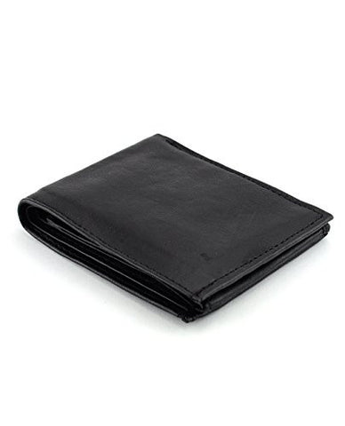 NYfashion101 Men's Bifold Single ID Window 12 Card Slot Genuine Leather Wallet