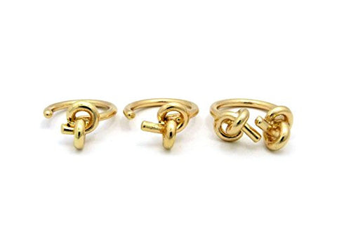 3 Piece Love Knot Knuckle Ring Set