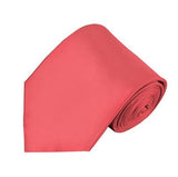 Mens Solid Color Silk Tie
