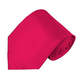 Mens Solid Color Silk Tie