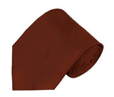 Mens Solid Color Silk Tie