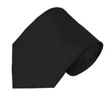 Mens Solid Color Silk Tie