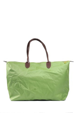 Ladies' Simple & Casual Everyday Nylon Tote Shoulder Handbag Olive HD1293OL