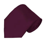 Mens Solid Color Silk Tie
