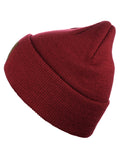 C.C Unisex Plain Cuff Skull Cap Winter Knit Beanie Hat