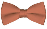 NYFASHION101 Men's Solid Color Adjustable Pre-Tied Bow Tie