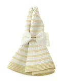 NYFASHION101 Crushable Two Tone Weaved Removable Bow Floppy Brim Sun Hat