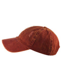D&Y Unisex Snow Washed Distressed Cotton Twill Precurved Bill Baseball Cap