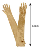 NYFASHION101 Women's Classic Long Opera Length Satin Gloves 16BL