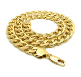 Women's Hip Hop Rapper's style 13mm Cuban Chain Necklace in Gold-Tone, 18"