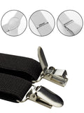 NYFASHION101 Men's Elastic Adjustable Trouser Braces Y Back Suspenders