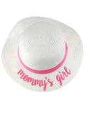 C.C Children's Weaved Crushable Beach Embroidered Quote Flop Brim Sun Hat