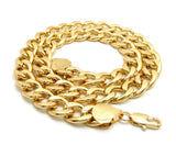 Women's Hip Hop Rapper's style 15mm Cuban Chain Necklace in Gold-Tone, 30"