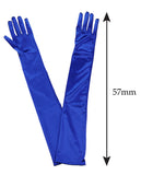 NYFASHION101 Women's Classic Long Opera Length Satin Gloves 16BL
