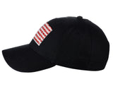 Unisex Flip Magic Sequin USA Flag Adjustable Baseball Dad Cap Hat