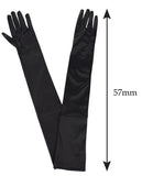 NYFASHION101 Women's Classic Long Opera Length Satin Gloves 16BL