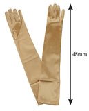 NYFASHION101 Women's Fashionable Classy Elbow Length Satin Gloves 12BL