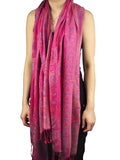 NYFASHION101 Women's Large Soft Paisley Floral Pattern Scarf Shawl Wrap