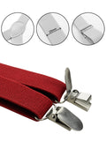 NYFASHION101 Men's Elastic Adjustable Trouser Braces Y Back Suspenders