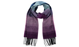 D&Y Unisex Classic Softer Than Cashmere Chevron Fringe End Scarf