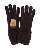 NYfashion101 Exclusive Women's Chic Crinkle Wrist Winter Warm Gloves