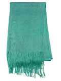NYFASHION101 Fashionable Sparkly Glitter Thread Lightweight Tassel Scarf