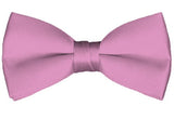 NYFASHION101 Men's Solid Color Adjustable Pre-Tied Bow Tie