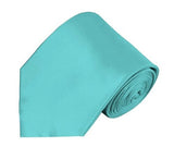 Mens Solid Color Silk Tie