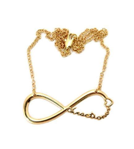 Directioner&reg; Infinity Fan Necklace with 18"Link Chain - Gold-Tone XC253G