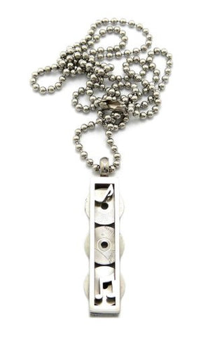 3 Piece Record Disc Charm Necklace