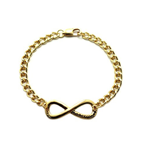 Directioner® Plain Infinity Link Chain Bracelet
