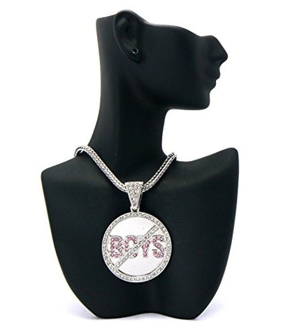 BOYS OUT Mirror Pendant Franco Chain Necklace