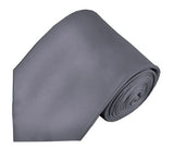 Mens Solid Color Silk Tie