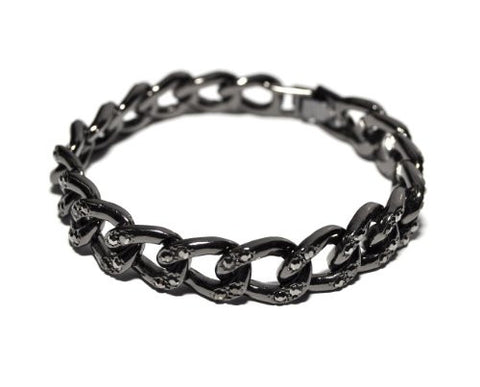 Rhinestone Stud Chain Bracelet