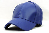 Unisex Adjustable Genuine Leather Baseball Cap Hat
