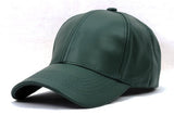 Unisex Adjustable Genuine Leather Baseball Cap Hat