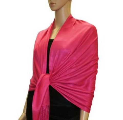 Fabulous Large Soft 70% Pashmina, 30% Silk Scarf Shawl Wrap (68 Colors to choose)