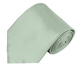 Mens Solid Color Silk Tie