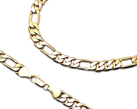 Figaro Chain Link Bracelet