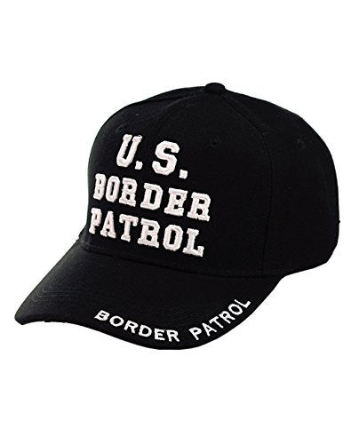 U.S Border Patrol Embroidered Adjustable Black Baseball Cap Hat ...