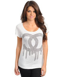 NYfashion101 Scoop Neck Short Sleeve Top