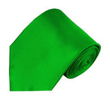 Mens Solid Color Silk Tie
