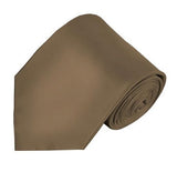 Mens Solid Color Silk Tie