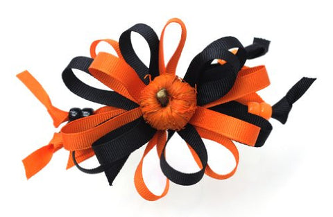 Halloween Style Pumpkin Handmade Hair Clip MADE IN USA BC3032-3