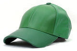 Unisex Adjustable Genuine Leather Baseball Cap Hat