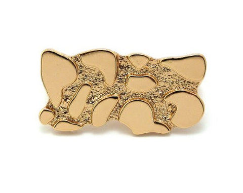 Two Finger Nugget Ring in Gold-Tone