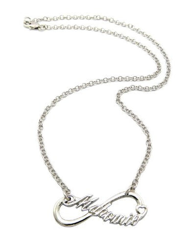 Mahomie Fan Infinite MAHOMIE(TM) Pedant w/18" Link Chain Necklace Small Silver Color